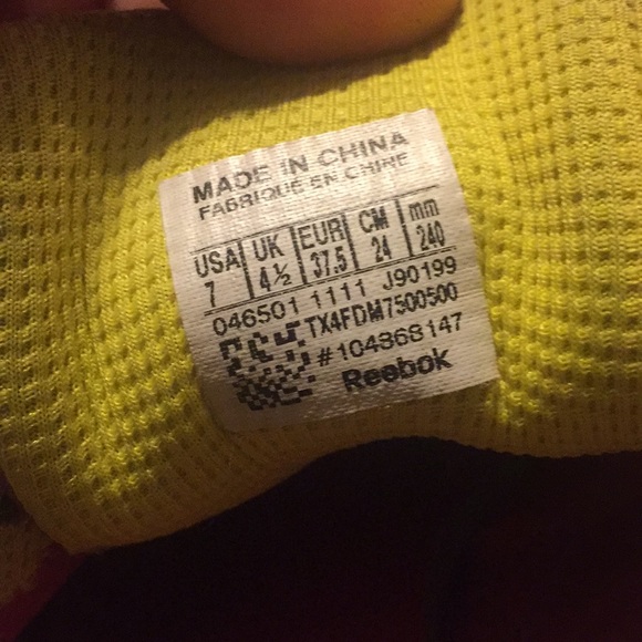 Pink Reebok Running Shoes - Picture 3 of 3